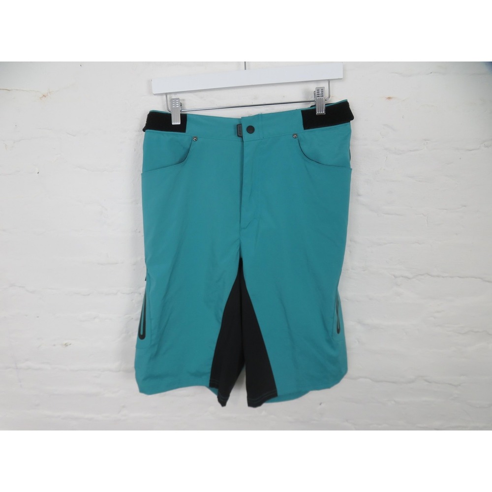 ZOIC Cycling Shorts Mens Large Blue Mountain Bike Adjustable Waist Pockets